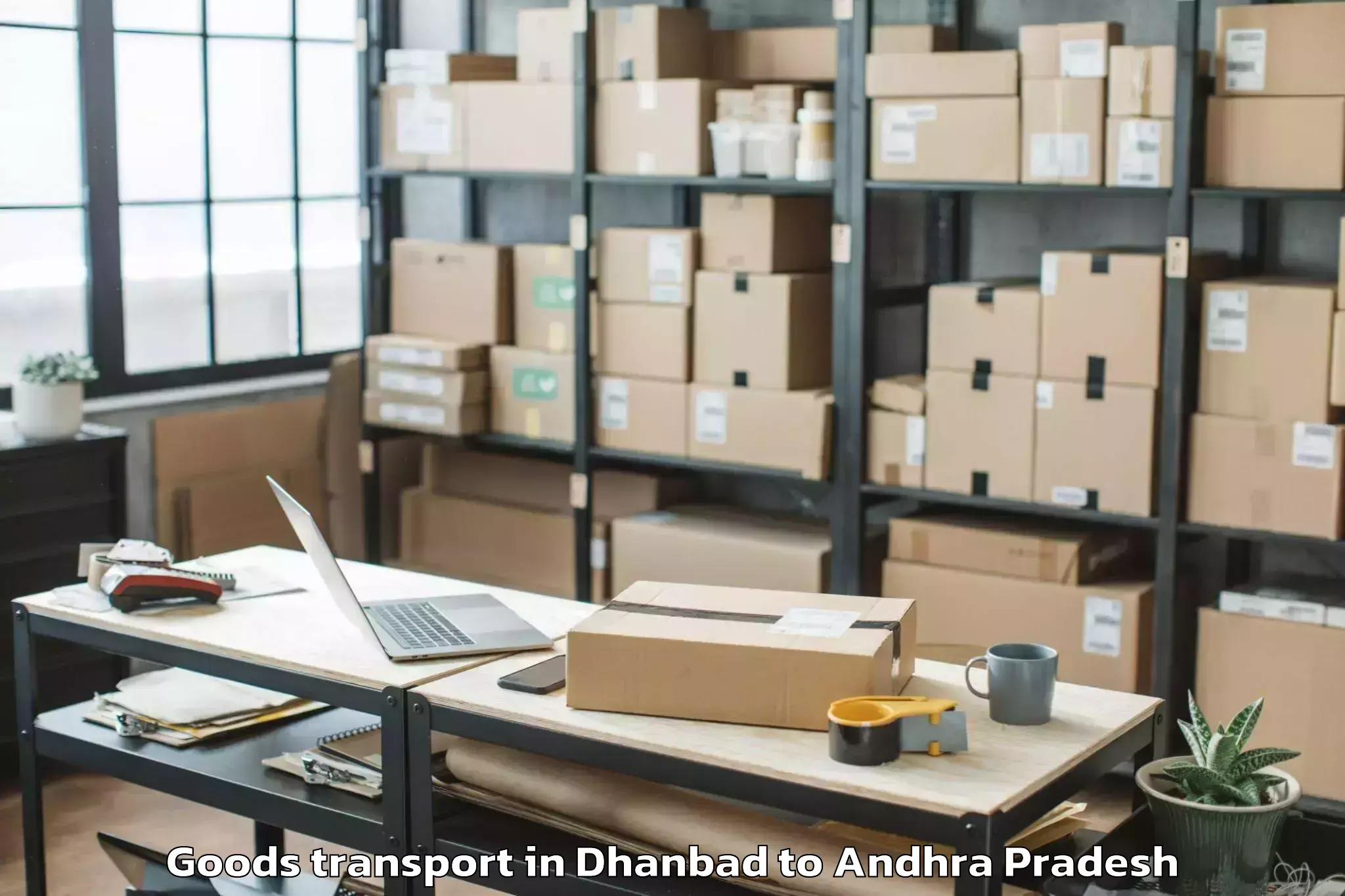 Professional Dhanbad to Pedana Goods Transport